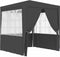 vidaXL - Partytent - met - zijwanden - professioneel - 90 - g/m² - 2x2 - m - antraciet