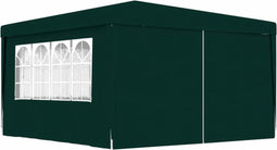vidaXL - Partytent - met - zijwanden - professioneel - 90 - g/m² - 4x4 - m - groen