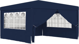 vidaXL - Partytent - met - zijwanden - professioneel - 90 - g/m² - 4x4 - m - blauw
