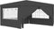 vidaXL - Partytent - met - zijwanden - professioneel - 90 - g/m² - 4x4 - m - antraciet