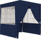 vidaXL - Partytent - met - zijwanden - professioneel - 90 - g/m² - 4x4 - m - blauw