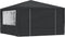 vidaXL - Partytent - met - zijwanden - professioneel - 90 - g/m² - 4x4 - m - antraciet
