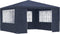 vidaXL - Partytent - met - zijwanden - professioneel - 90 - g/m² - 4x4 - m - blauw