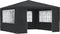vidaXL - Partytent - met - zijwanden - professioneel - 90 - g/m² - 4x4 - m - groen