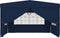 vidaXL - Partytent - met - zijwanden - professioneel - 90 - g/m² - 4x4 - m - blauw