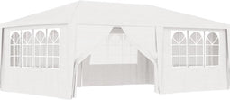 vidaXL - Partytent - met - zijwanden - professioneel - 90 - g/m² - 4x6 - m - wit