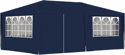vidaXL - Partytent - met - zijwanden - professioneel - 90 - g/m² - 4x6 - m - blauw