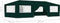 vidaXL - Partytent - met - zijwanden - professioneel - 90 - g/m² - 4x9 - m - groen