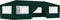 vidaXL - Partytent - met - zijwanden - professioneel - 90 - g/m² - 4x9 - m - groen