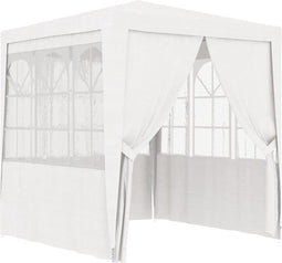 vidaXL - Partytent - met - zijwanden - professioneel - 90 - g/m² - 2,5x2,5 - m - wit