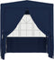 vidaXL - Partytent - met - zijwanden - professioneel - 90 - g/m² - 2,5x2,5 - m - blauw