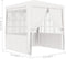 vidaXL - Partytent - met - zijwanden - professioneel - 90 - g/m² - 2,5x2,5 - m - wit