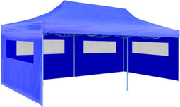 vidaXL - Partytent - pop-up - inklapbaar - 3x6 - m - blauw