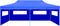 vidaXL - Partytent - pop-up - inklapbaar - 3x6 - m - blauw