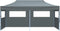 vidaXL - Partytent - pop-up - inklapbaar - met - zijwanden - 3x6 - m - antraciet