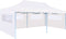 vidaXL - Partytent - pop-up - met - zijwanden - 3x6 - m - staal - wit