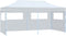 vidaXL - Partytent - pop-up - met - zijwanden - 3x6 - m - staal - wit