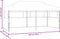 vidaXL - Partytent - pop-up - met - zijwanden - 3x6 - m - staal - wit