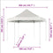 vidaXL - Partytent - pop-up - zeshoekig - inklapbaar - 3,6x3,1 - m - grijs