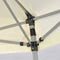 vidaXL - Partytent - pop-up - zeshoekig - met - 6 - zijwanden - 3,6x3,1 - m - crèmewit