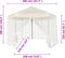 vidaXL - Partytent - pop-up - zeshoekig - met - 6 - zijwanden - 3,6x3,1 - m - crèmewit
