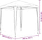 vidaXL - Partytent - professioneel - 2x2 - m - antraciet