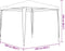 vidaXL - Partytent - professioneel - 90 - g/m² - 2,5x2,5 - m - groen