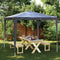vidaXL - Partytent - professioneel - 90 - g/m² - 2,5x2,5 - m - antraciet