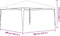 vidaXL - Partytent - professioneel - 90 - g/m² - 4x4 - m - groen