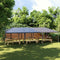 vidaXL - Partytent - professioneel - 90 - g/m² - 4x9 - m - antraciet