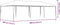 vidaXL - Partytent - professioneel - 90 - g/m² - 4x9 - m - antraciet