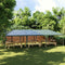 vidaXL - Partytent - professioneel - 90 - g/m² - 4x9 - m - groen