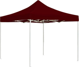 vidaXL - Partytent - professioneel - inklapbaar - 2x2 - m - aluminium - bordeauxrood