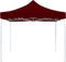 vidaXL - Partytent - professioneel - inklapbaar - 2x2 - m - aluminium - bordeauxrood