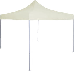 vidaXL - Partytent - professioneel - inklapbaar - 2x2 - m - staal - crème