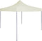 vidaXL - Partytent - professioneel - inklapbaar - 2x2 - m - staal - crème