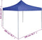 vidaXL - Partytent - professioneel - inklapbaar - 2x2 - m - staal - blauw