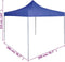 vidaXL - Partytent - professioneel - inklapbaar - 2x2 - m - staal - blauw
