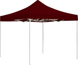 vidaXL - Partytent - professioneel - inklapbaar - 3x3 - m - aluminium - wijnrood