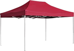 vidaXL - Partytent - professioneel - inklapbaar - 4,5x3 - m - aluminium - wijnrood