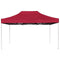 vidaXL - Partytent - professioneel - inklapbaar - 4,5x3 - m - aluminium - wijnrood