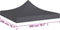 vidaXL - Partytentdak - 270 - g/m² - 2x2 - m - antraciet