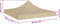 vidaXL - Partytentdak - 270 - g/m² - 2x2 - m - beige