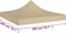 vidaXL - Partytentdak - 270 - g/m² - 2x2 - m - beige