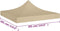 vidaXL - Partytentdak - 270 - g/m² - 3x3 - m - beige