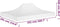 vidaXL - Partytentdak - 270 - g/m² - 4,5x3 - m - wit