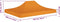 vidaXL - Partytentdak - 270 - g/m² - 4x3 - m - oranje