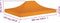 vidaXL - Partytentdak - 270 - g/m² - 4x3 - m - oranje