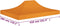 vidaXL - Partytentdak - 270 - g/m² - 4x3 - m - oranje