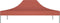 vidaXL - Partytentdak - 270 - g/m² - 4x3 - m - terracotta